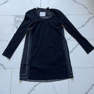 Sacai 14Aw Dot Switching Dress Black 1 14-02060 Size 1